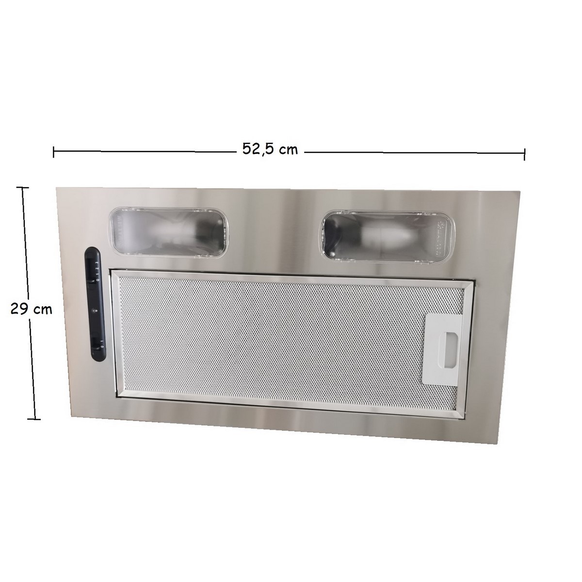 Built-in kitchen hood 52 cm stainless steel front compatible inka smart Marplast